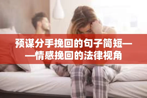预谋分手挽回的句子简短——情感挽回的法律视角
