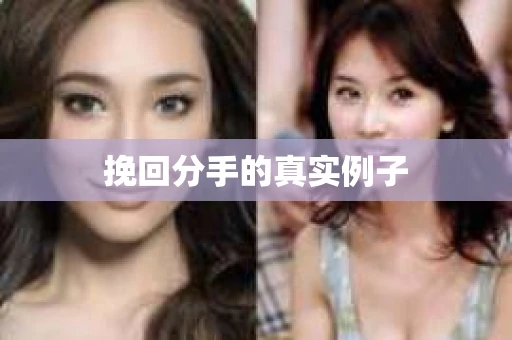 挽回分手的真实例子