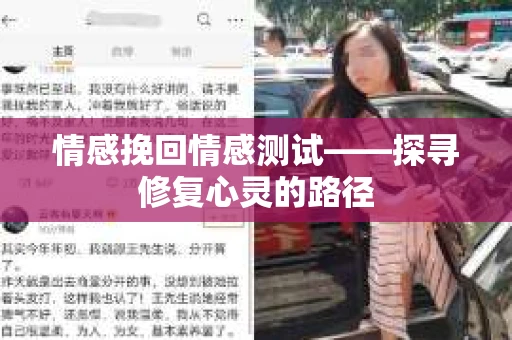 情感挽回情感测试——探寻修复心灵的路径