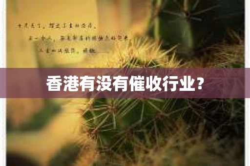 香港有没有催收行业？
