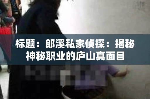 标题：郎溪私家侦探：揭秘神秘职业的庐山真面目