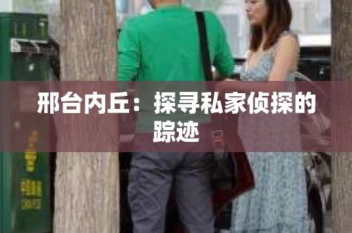 邢台内丘：探寻私家侦探的踪迹