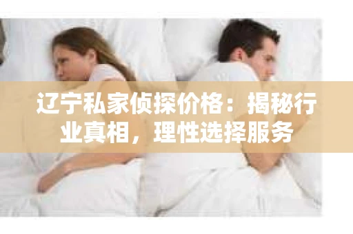辽宁私家侦探价格：揭秘行业真相，理性选择服务