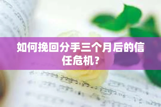 如何挽回分手三个月后的信任危机? 如何挽回分手三个月后的信任危机?