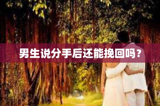 男生说分手后还能挽回吗? 男生说分手后还能挽回吗?