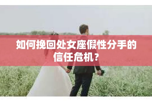 如何挽回处女座假性分手的信任危机？