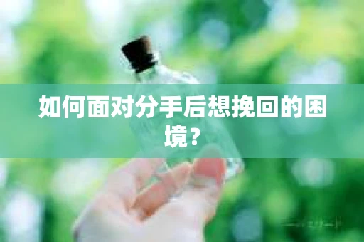 如何面对分手后想挽回的困境？