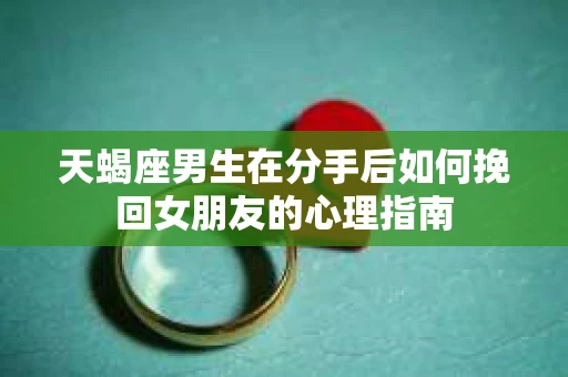 天蝎座男生在分手后如何挽回女朋友的心理指南